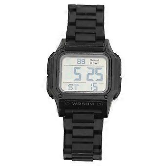 50m Waterproof Digital Watch, Backlit Display, Electronic Watch with Alarm Clock, Stopwatch, Countdown Timer, Dual Time Zone