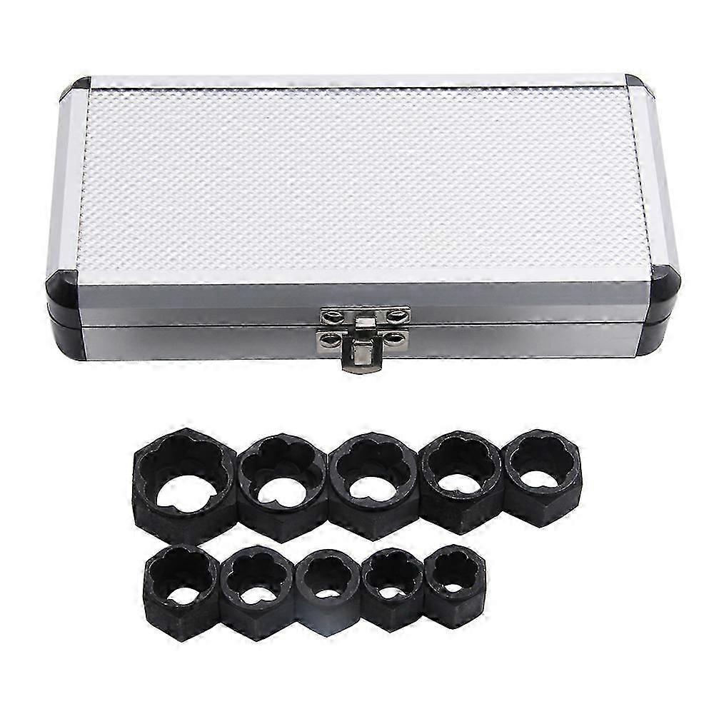 10pcs High-grade Broken Nut Bolt Extractor Socket Hex Nut Removal Tool Nut Breaks Bolt Extractor