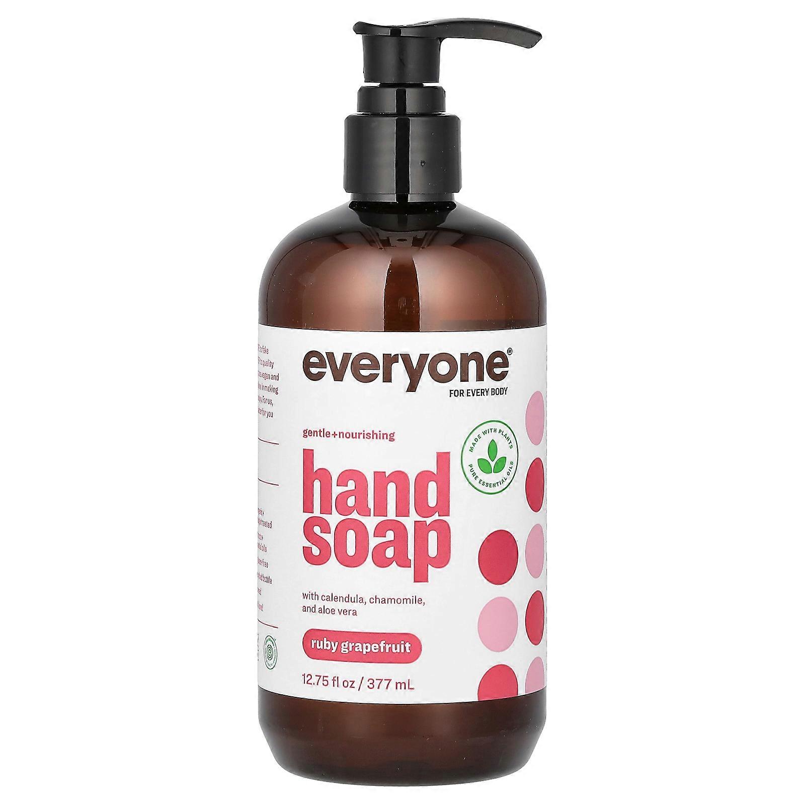 4 x Everyone, Hand Soap, Ruby Grapefruit, 12.75 fl oz (377 ml)