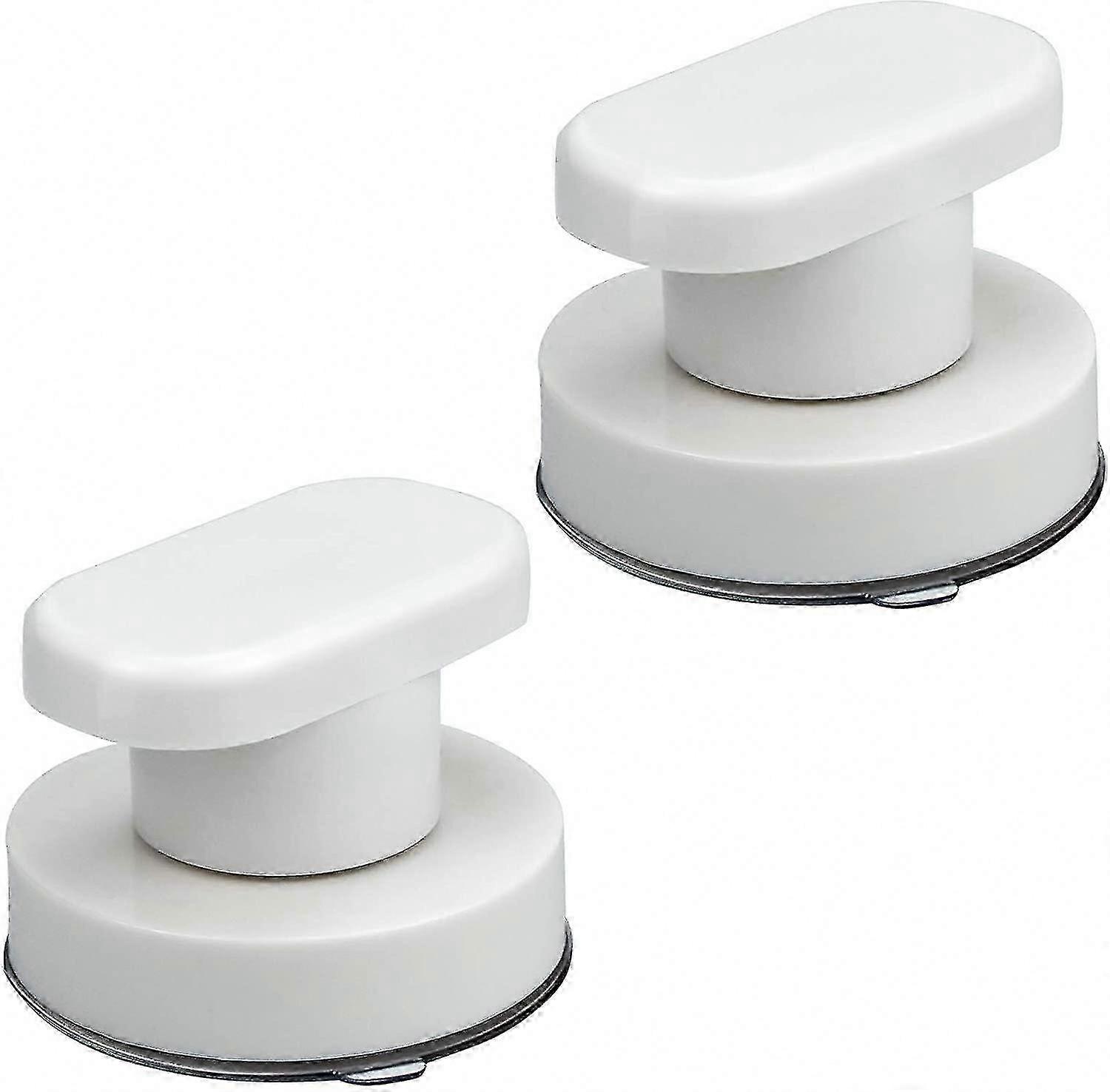 Bathroom Bay Window Door Pulls, 2 Pack Suction Cup Door Handle with Strong Suction Cup