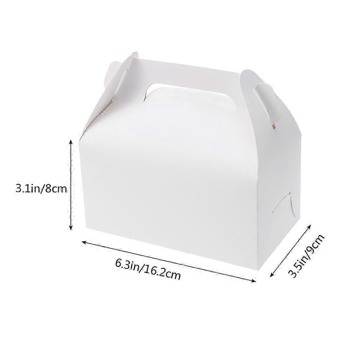 30Pcs Gift Boxes Ivory Board Baking Boxes for Storage