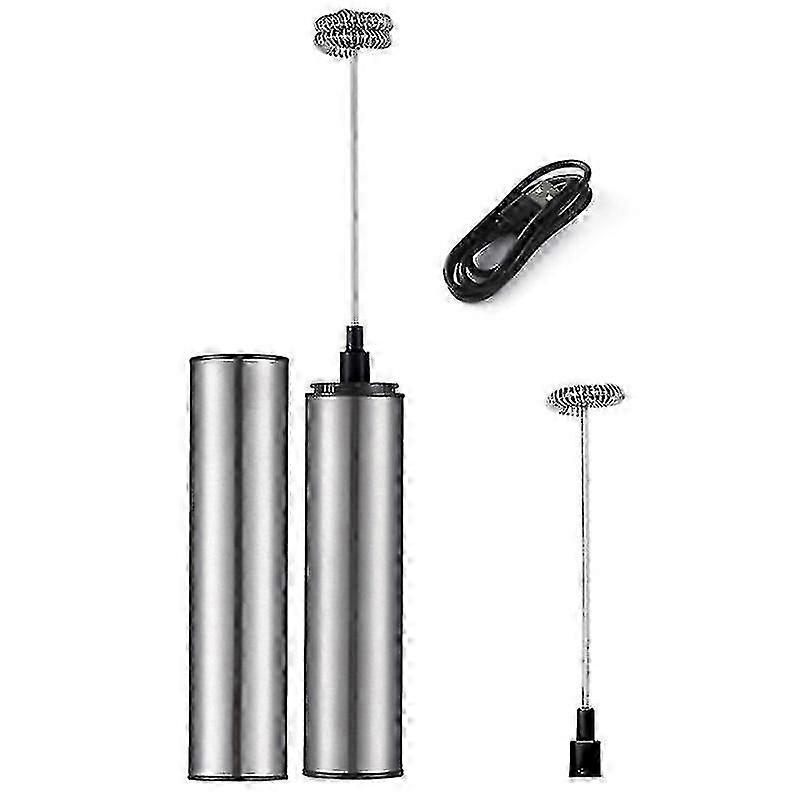 Stainless Steel Electric Milk Frother USB Rechargeable Multi-function Machine