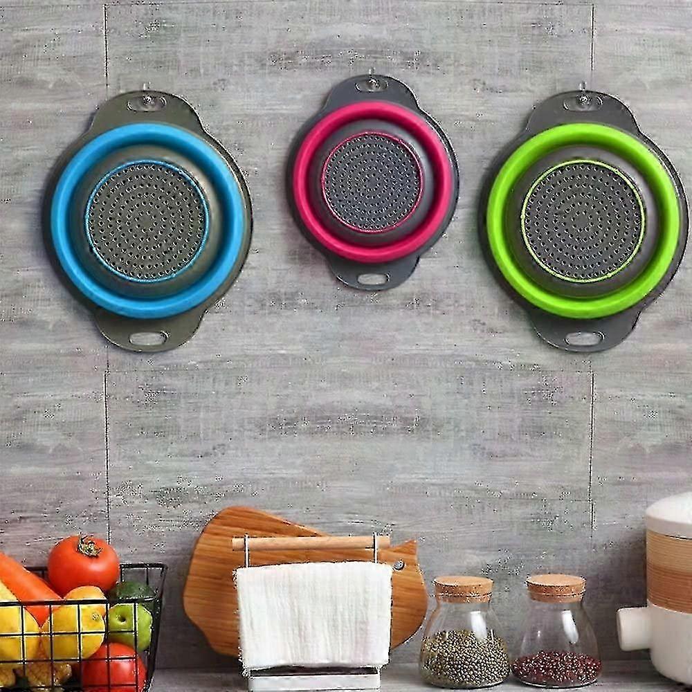 Foldable Round Drain Basket Set