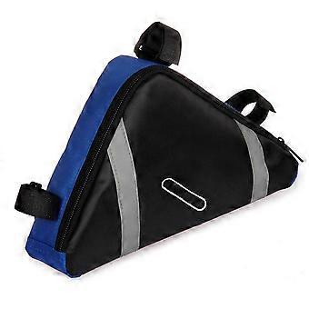PVC Saddle Bag Triangle Shaped Bike Front Frame Bag with 3Pcs Kit