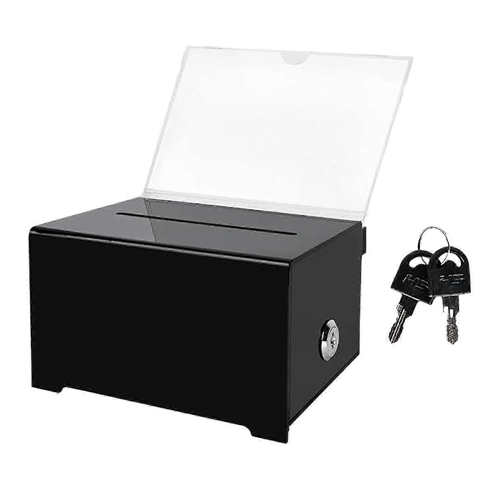 Acrylic Lockable Collection Box