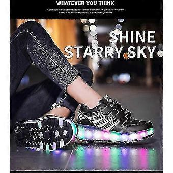 Roller sneakers for boys and girls with flashing wheels,C