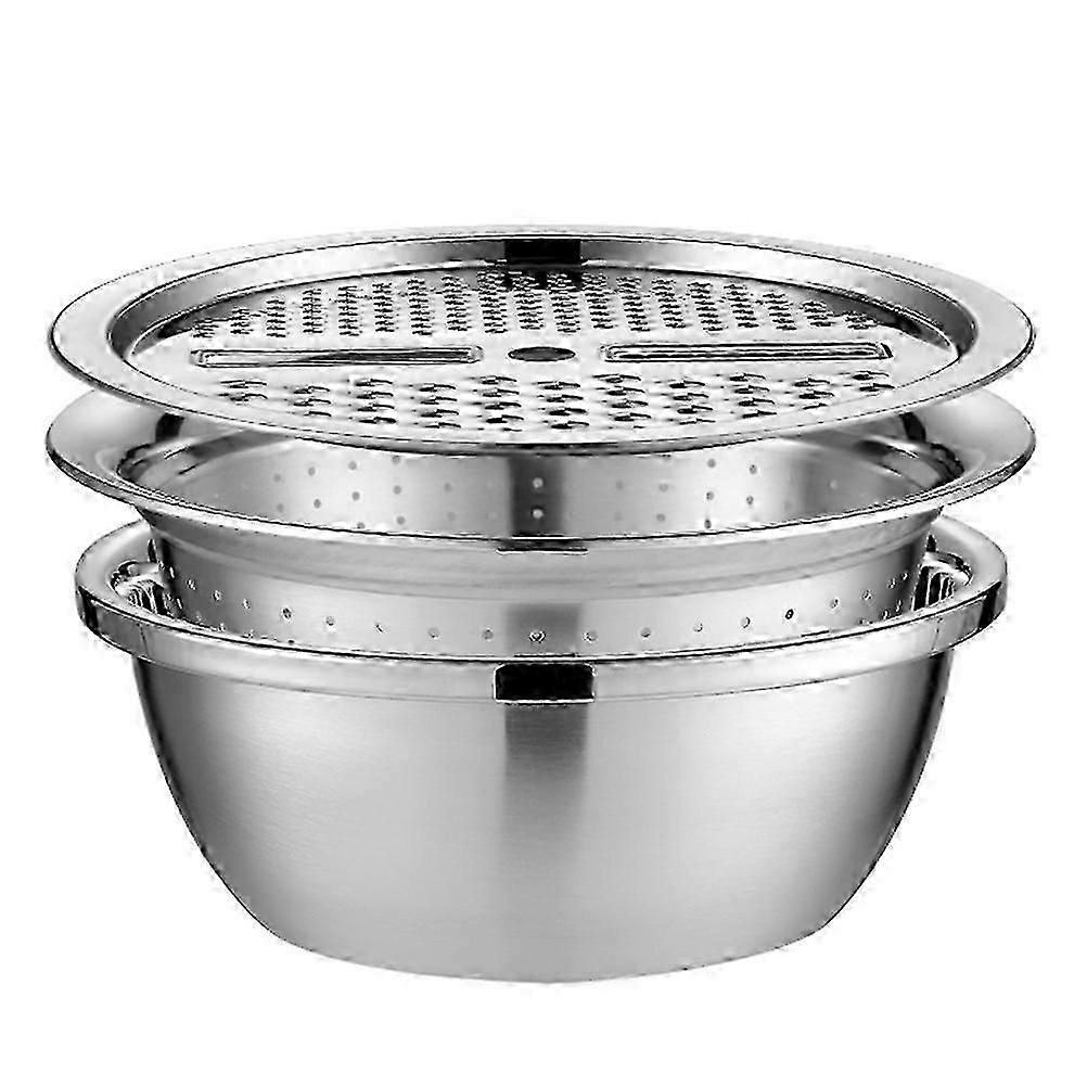 High-quality, robust stainless steel salad cutter with grating function compatible with the kitchen.