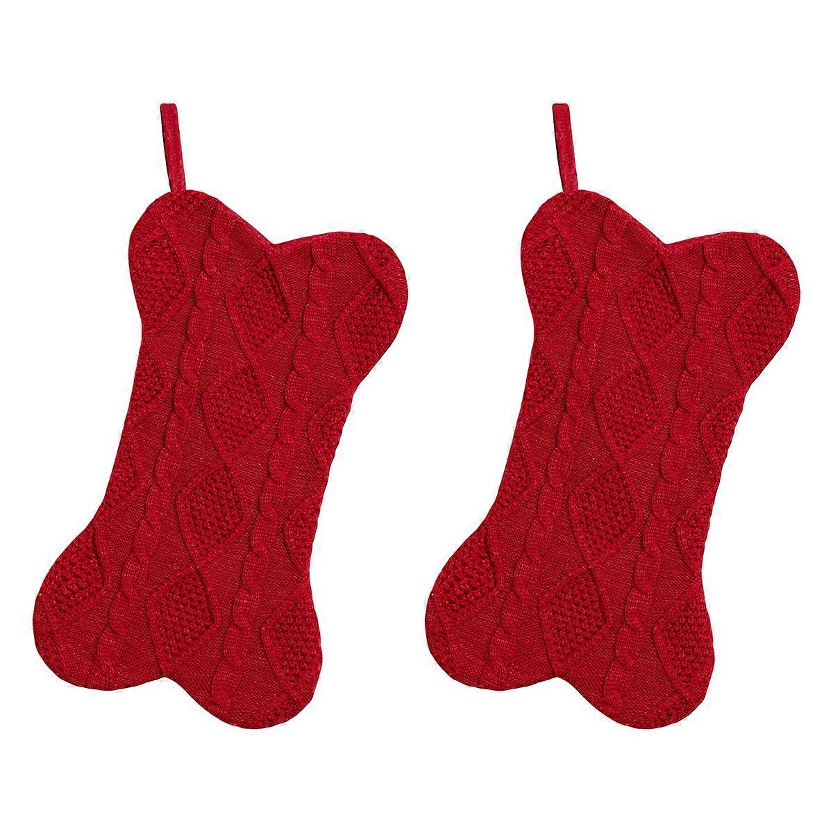 Large Soft Knitted Christmas Stocking