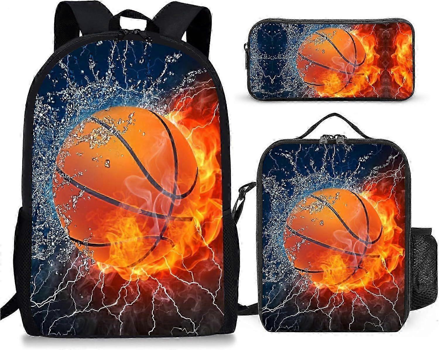 Durable 17 Inch Backpack + Lunch Combo
