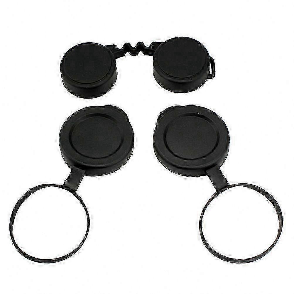 Protective Rubber Objective Lens Caps for Binoculars - 1 Set
