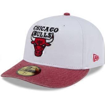 New Era 59Fifty Fitted Cap - HWC Chicago Bulls, white, vintage.