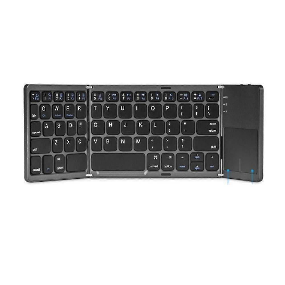 Prncalprior Foldable Bluetooth Keyboard with Touchpad, Wireless Mini Keyboard