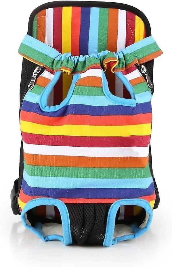 Dog Carrier Bag, Soft And Lightweight Waist Bag For Dogs, Cats And Puppies, Suitable For Walks And Trips, Comfortable For Petscolor Stripesl