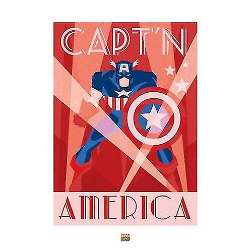Captain America Logo Print