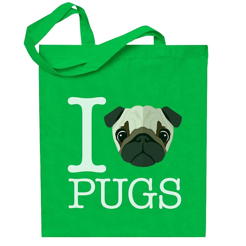 I Heart Pugs Totebag