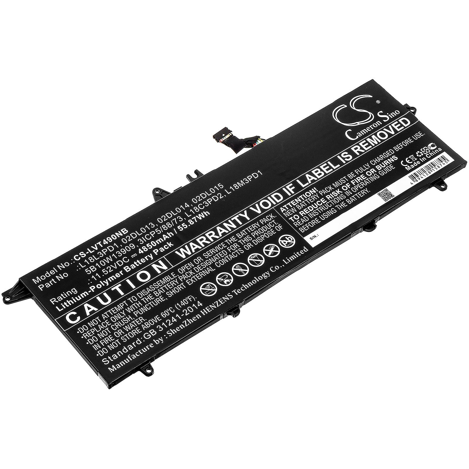 Battery for Lenovo ThinkPad T490s T495s 02DL013 5B10W13909 L18L3PD1 L18M3PD1