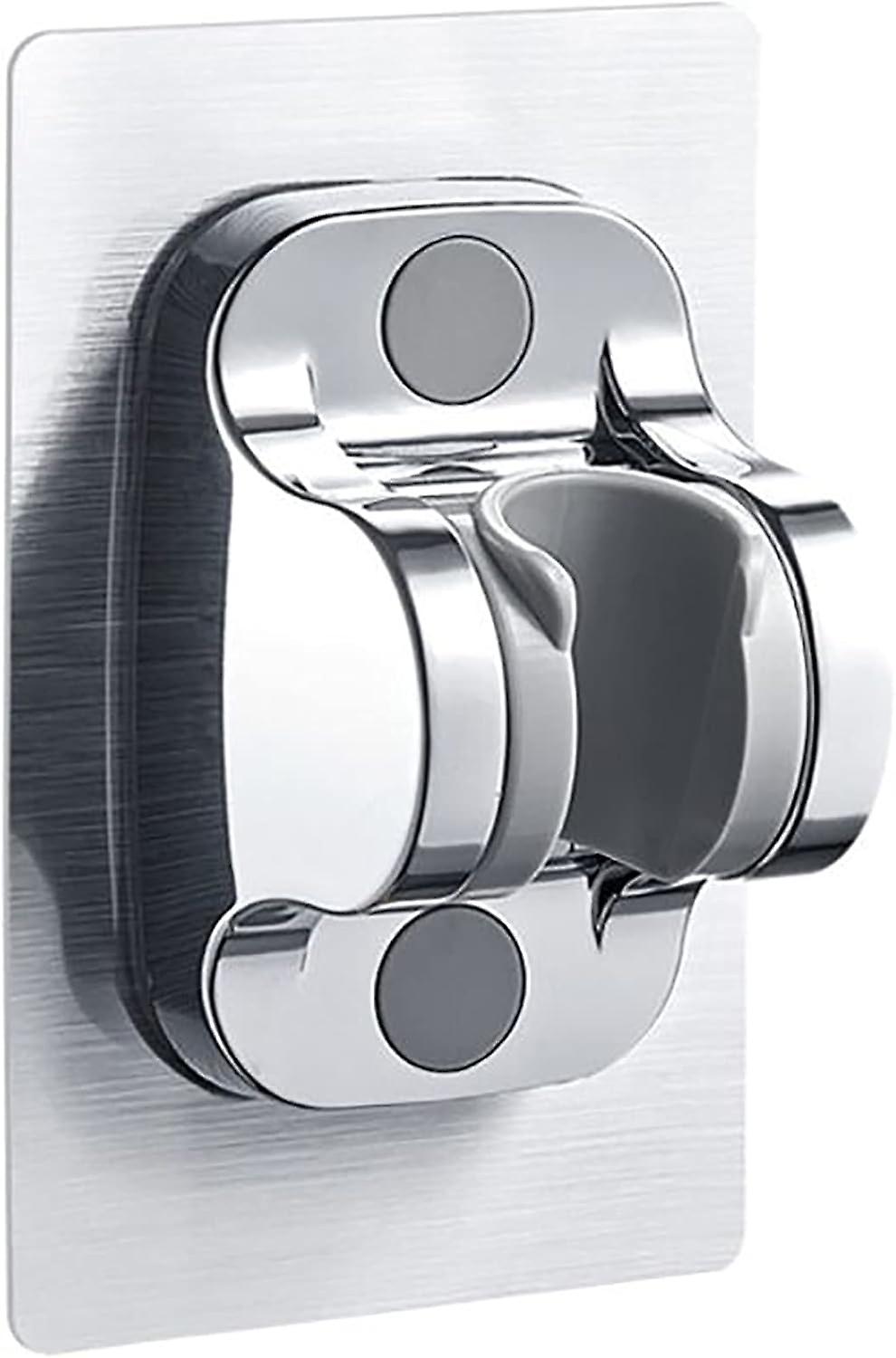 Adjustable Angle Shower Head Holder 12cm Strong Adhesive Oversized Panel