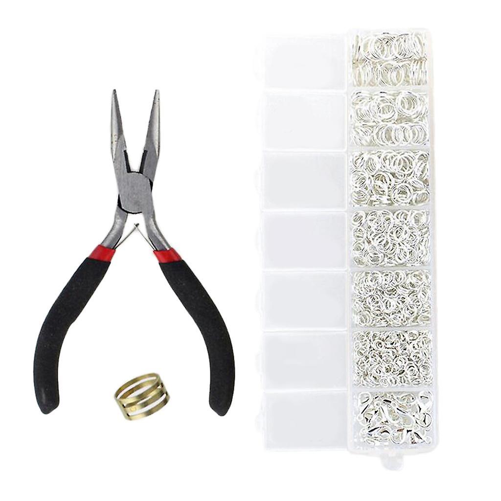 Smykker Making Set Tool Funn Starter Tang Beading Tilbehør Sølv