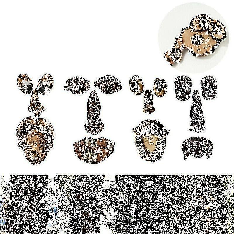 Old Man Face Tree Hugger Decoration Garden Peeker Yard Art Outdoor Sculpture