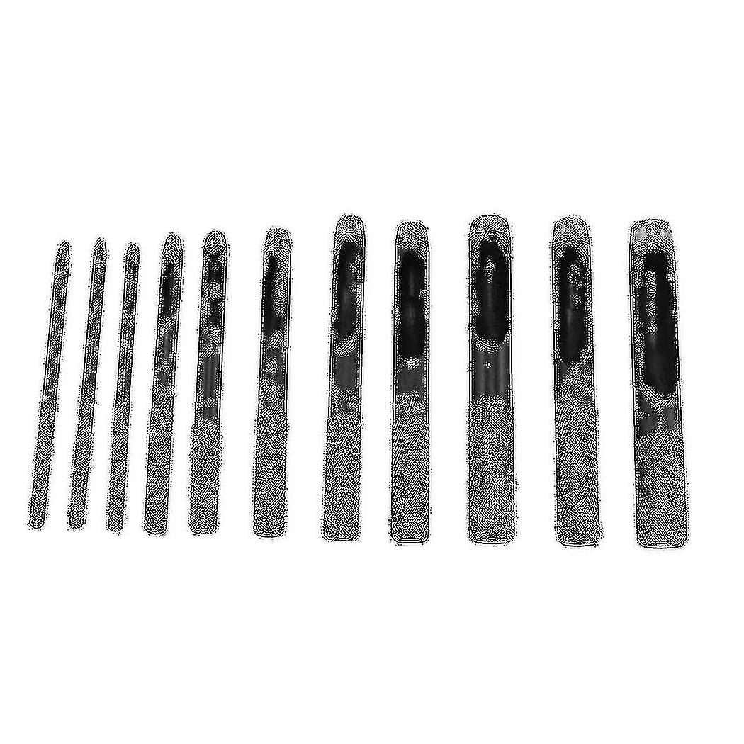 11 قطعة مجموعة لكمة ثقب مستديرة لفرقة الساعة ، جلد ، حزام طوقا ، قماش ، ملابس قماشية ، (1-10 مم) R