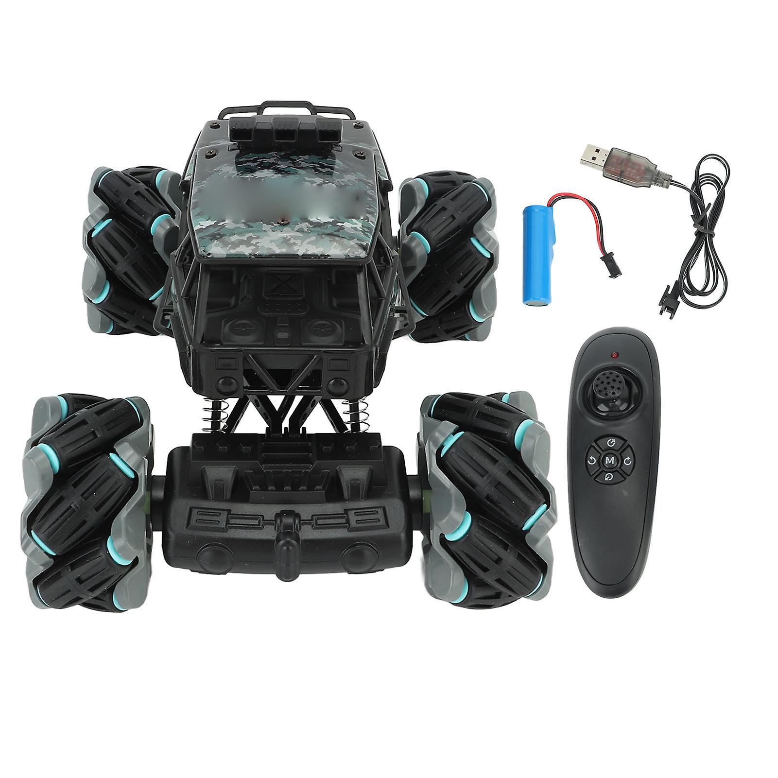 1: 18 RC Stunt Car Shock Absorption Stable Grip Anti Interference 360 Rotation RC Stunt Vehicle