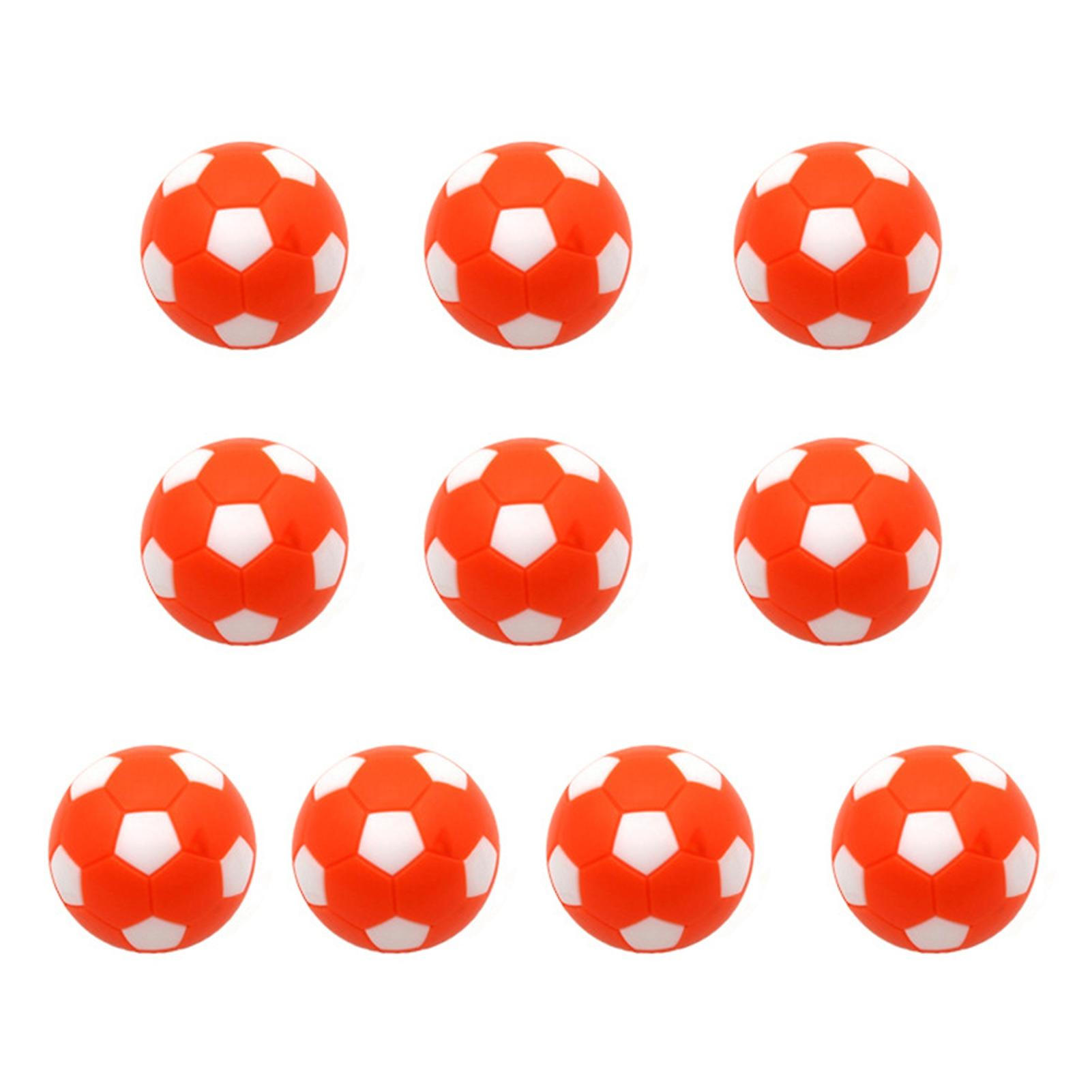 10pcs Table Soccer Wear Resistant Heavy Duty Accessory Game Replacement Small Table Footballs Compatible Indoor City