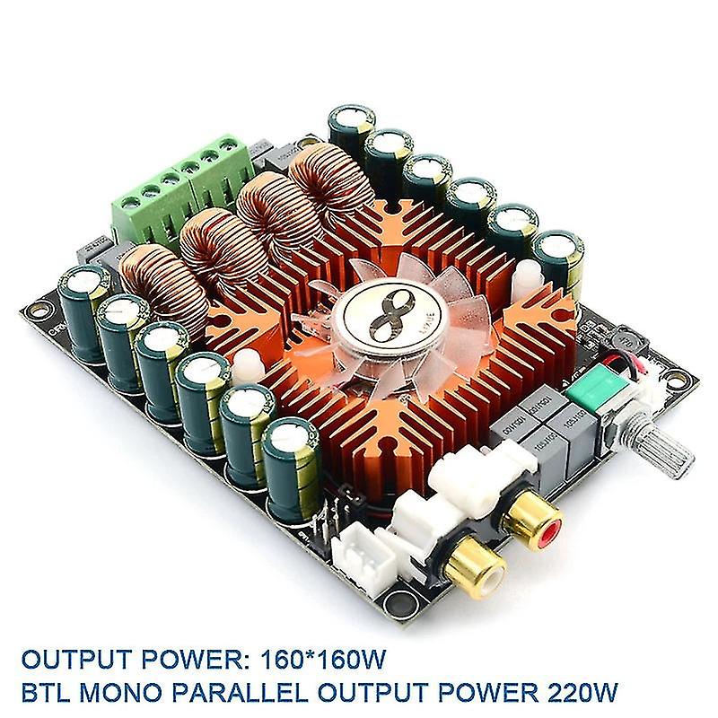 Tda7498e לוח מגבר הספק דיגיטלי בהספק גבוה 2.0 Hifi סטריאו 160w * 2 תמיכה Btl220w DC12V-36V