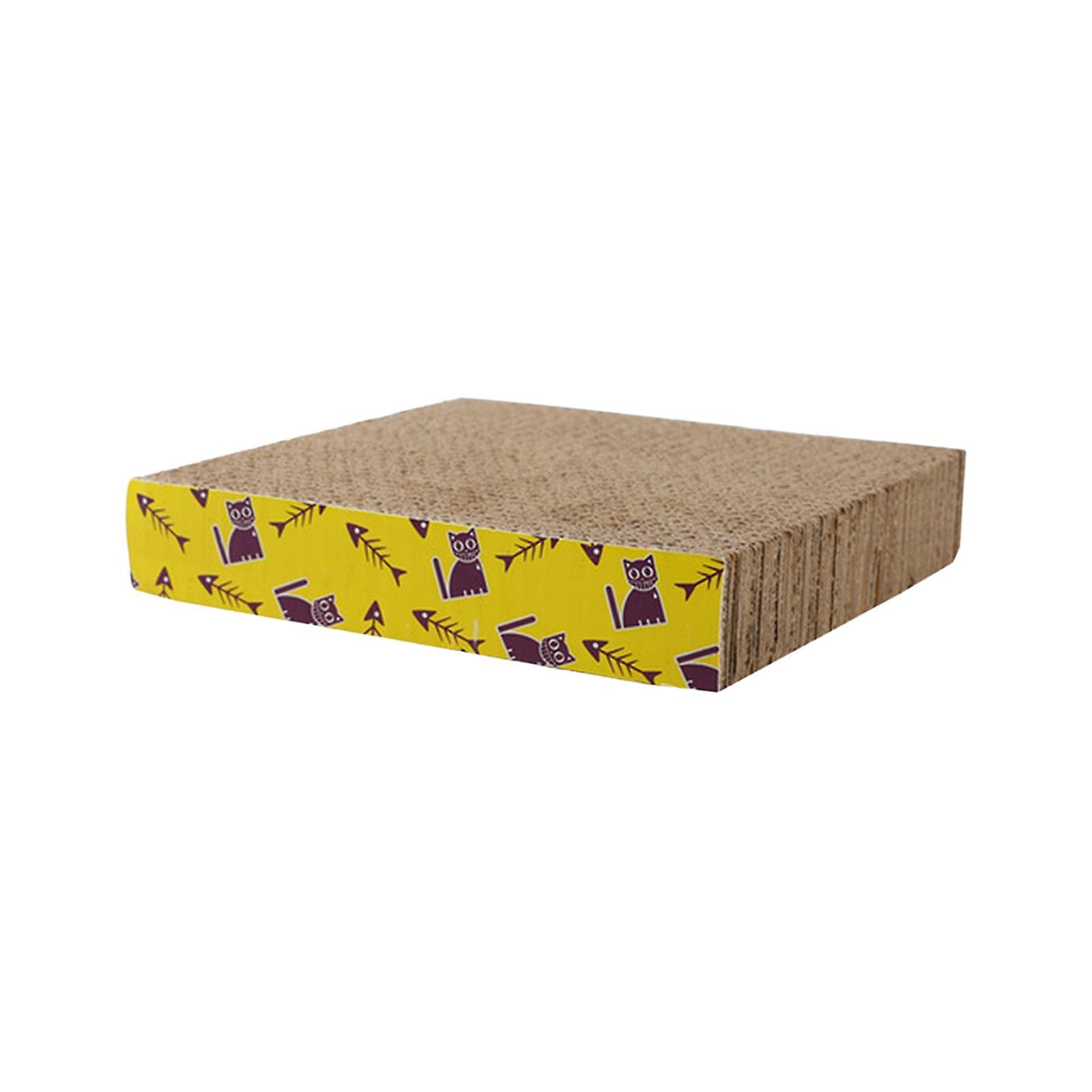 Scratch Pad Nest Scratching Lounge Bed Sleeping Mats Cat Scratcher Cardboard Square 21x21x4cm
