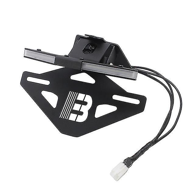 Semspeed For Aprilia Rs660 Short Tail Rear License Plate Holder With Streamer Turn Signal Light Folding License Holder