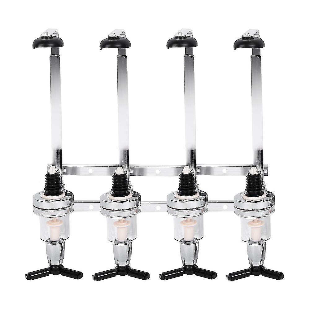 Bar Accessory 4 Bottle Spirits Rotary Wall Mounted Bottle Stand Dispenser Rack