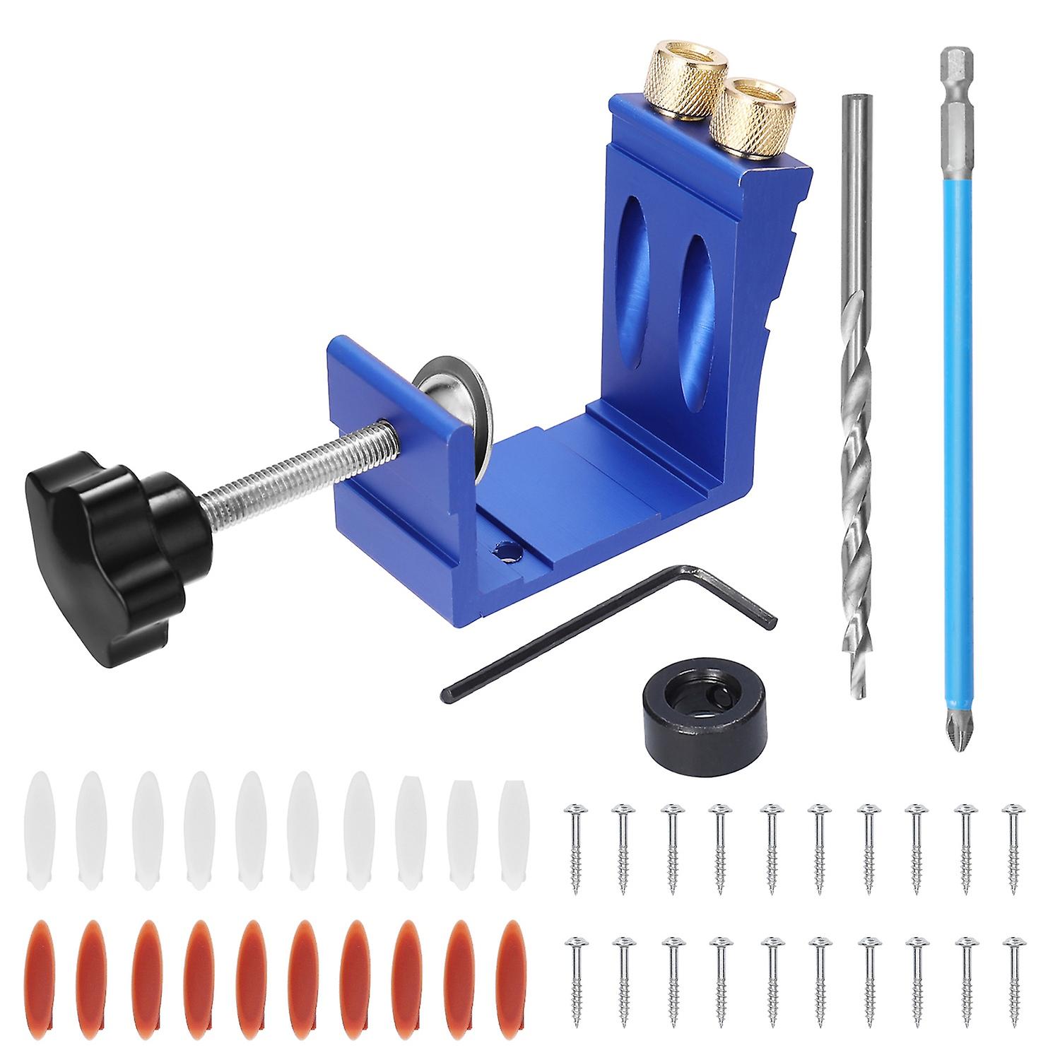 Woodworking Oblique Hole Locator 15 ° Drilling Positioner Inclined Hole Digging Hole Opener Drill Lo