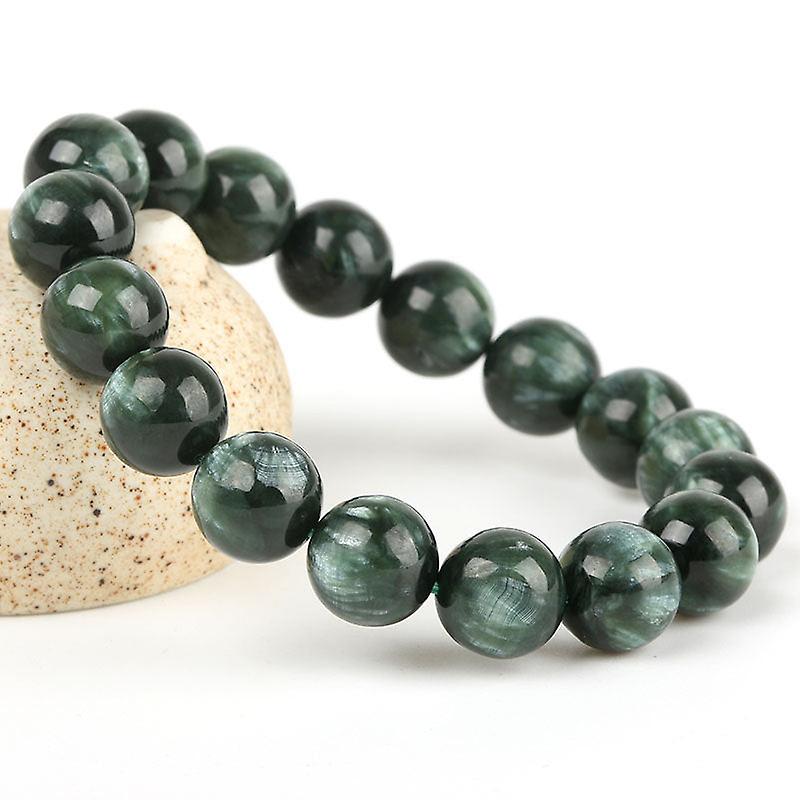 Dark Green Dragon Scale Effect Crystal Bracelet