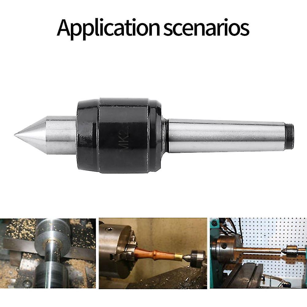 MK2 Precision Revolving Live Center Steel Point 60 Degree for Machine Taper CNC Lathe Tool