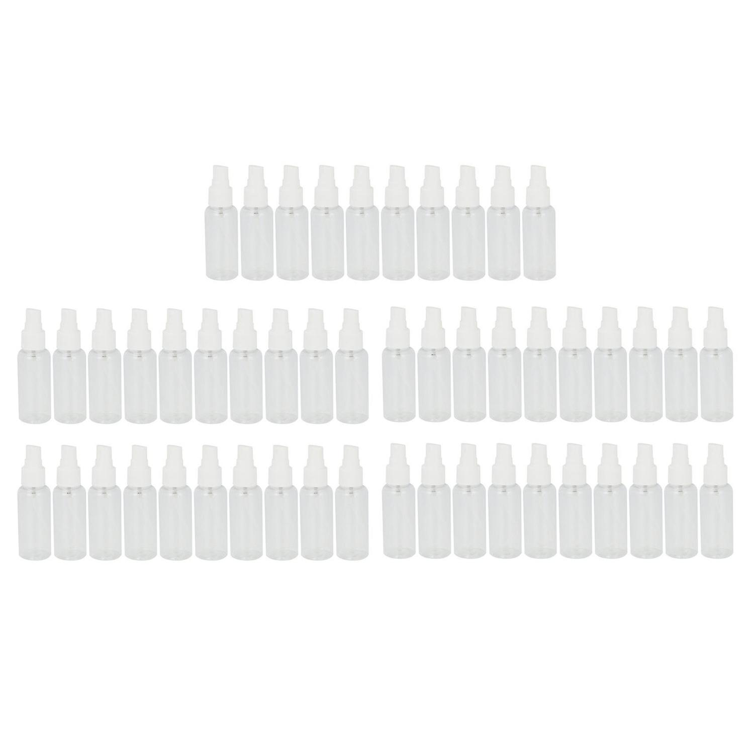 50 Pieces 50ml Spray Bottles Plastic Empty Refillable Atomiser Bottle Nm9