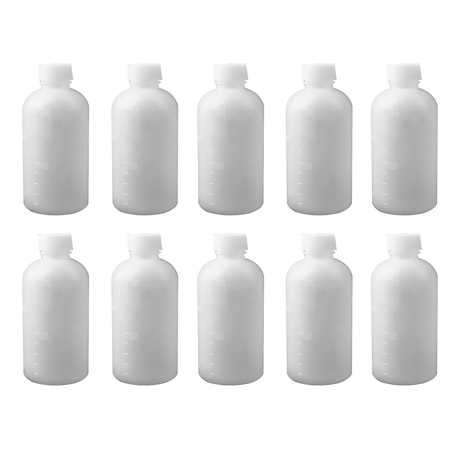 10Pcs Plastic Bottles with Scale Good Sealing Plastic Clear Plastic Empty BottlesTravel Containers f