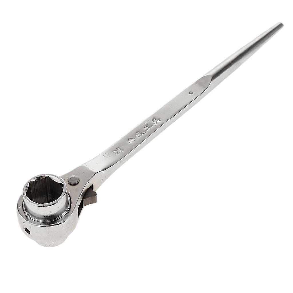 Hexagon Scaffold Podger Ratchet Spanner Ratcheting Socket Wrench - 19-22mm
