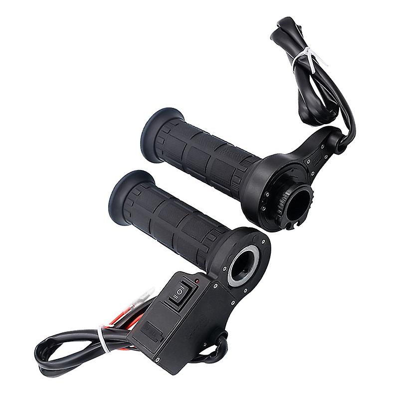 Heated Motorcycle Handle, Motorcycle Electric Heated Handle, Adjustable Handlebar, 12V,Green Light