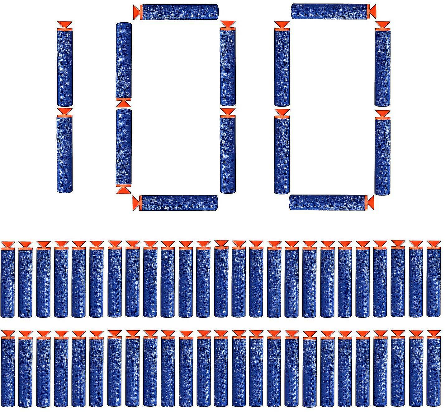 100 Pieces 7.2cm Suction Cup Darts Refill Bullets Foam