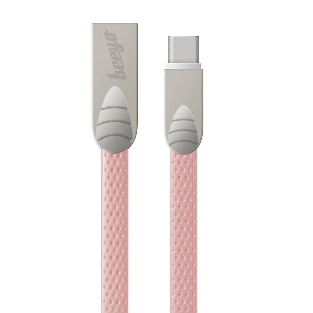 Beeyo USB-C 2Amp flat kabel for smarttelefoner - 1m