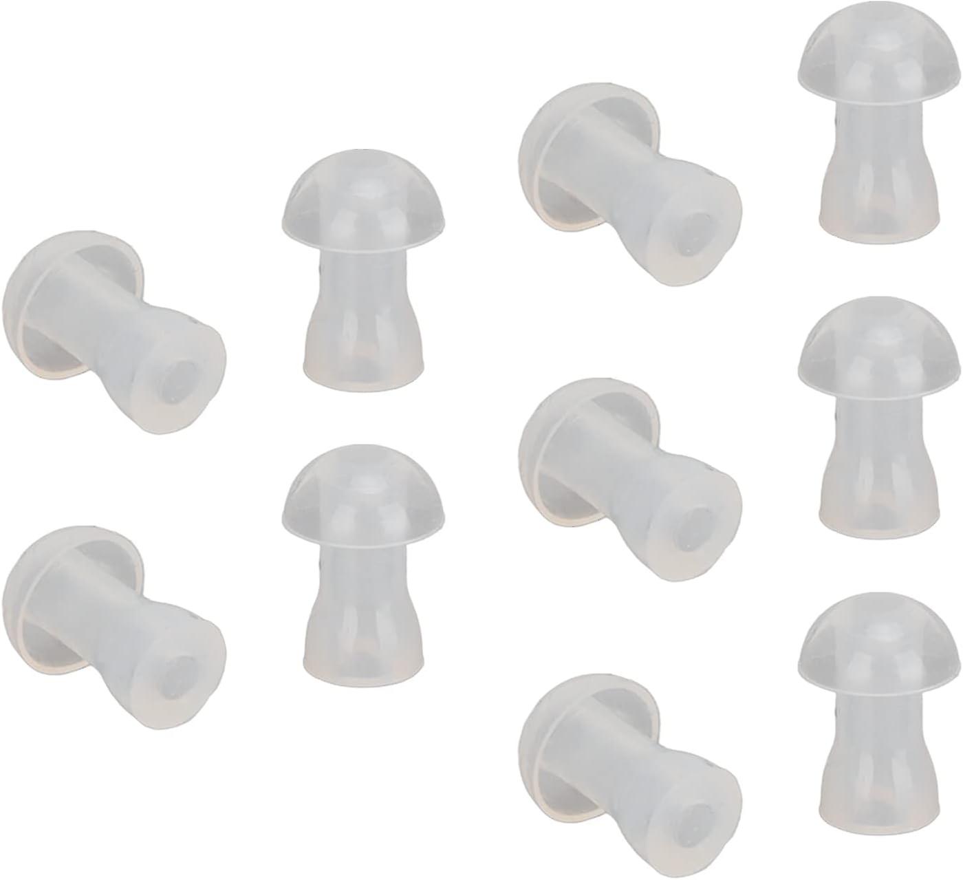 10Pcs Ear Tips Soft Replacement Universal Domes Ear Tips for Earplugs Oticon Domes 8Mm (S)