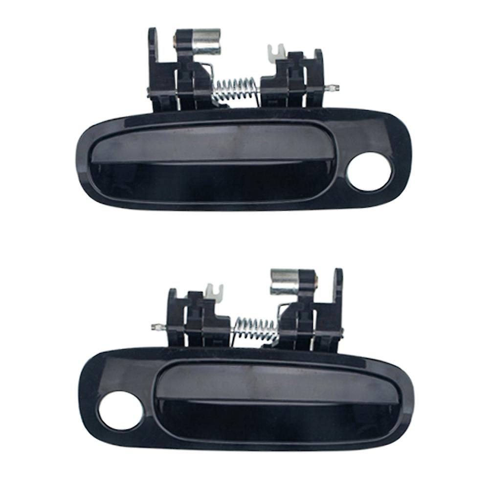 2PCS/Set Car Outer Door Handle Compatible for 1998-2002  Corolla Black