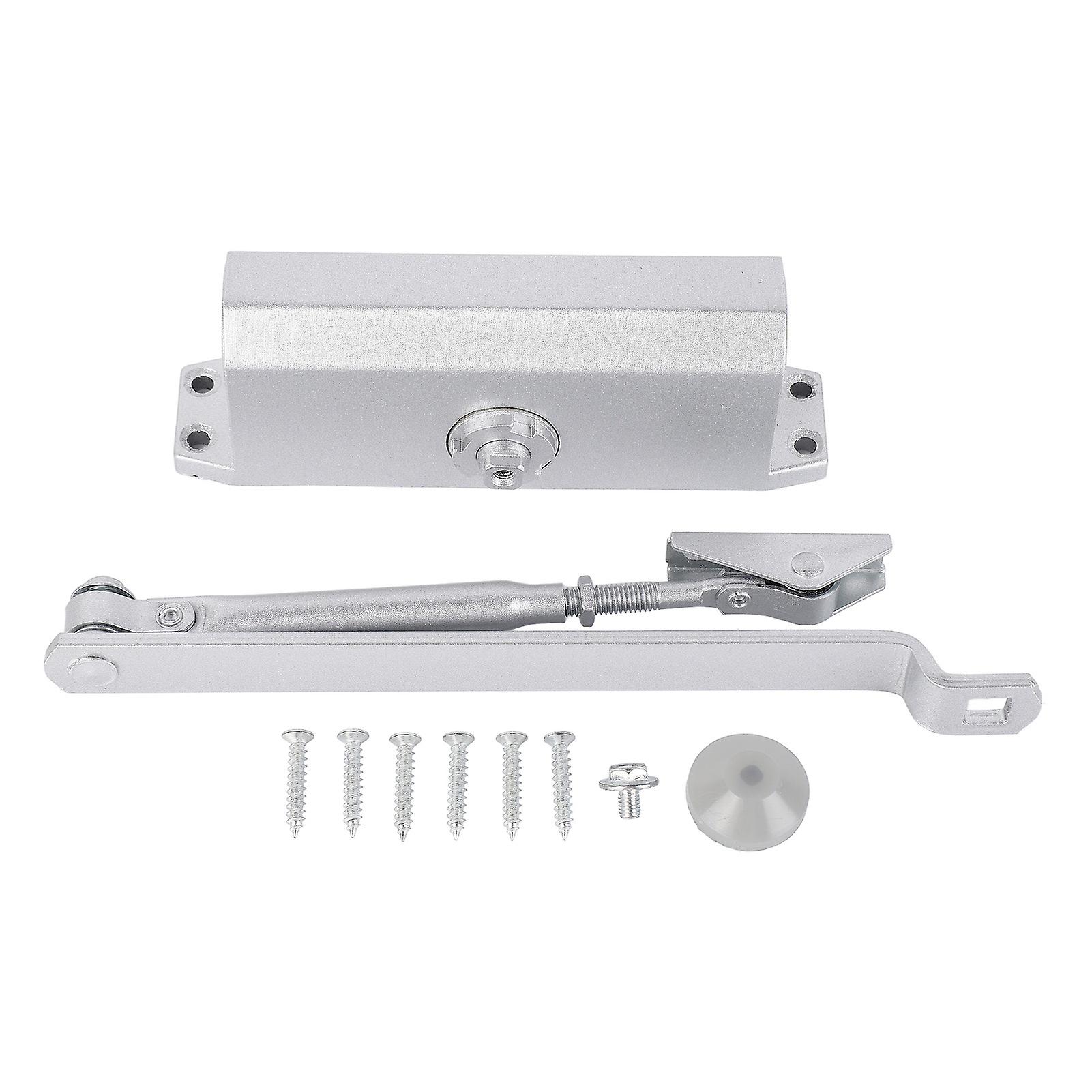 Hydraulic Automatic Door Closer - Durable Aluminum, Easy Install, 180° Buffer, Safe Closure