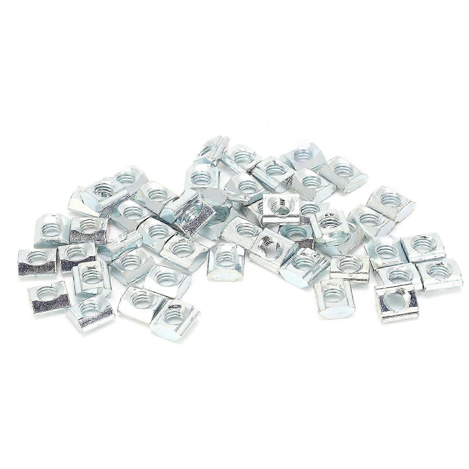 50Pcs Slider Nut Standard 20# M6 TType Carbon Steel 3D Printer Accessories Fastener