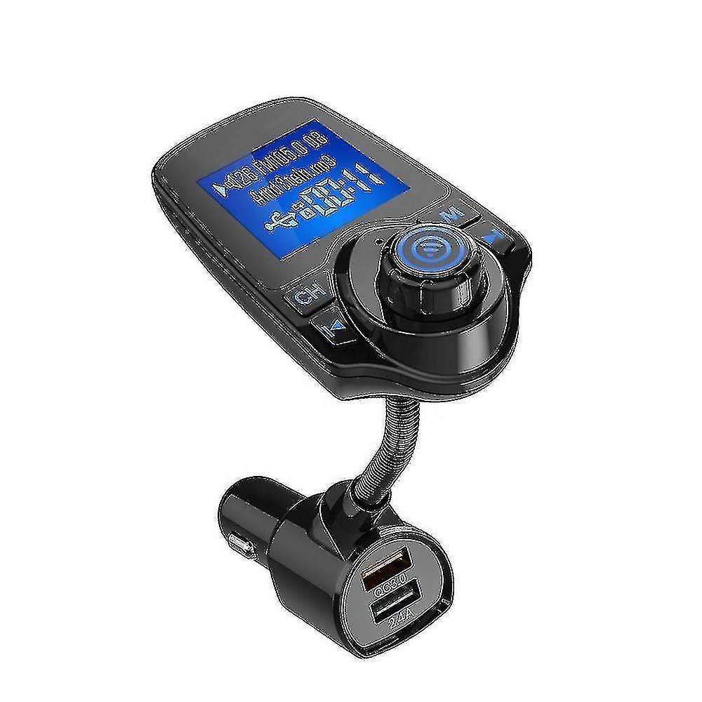 Car FM wireless audio adapter with USB port