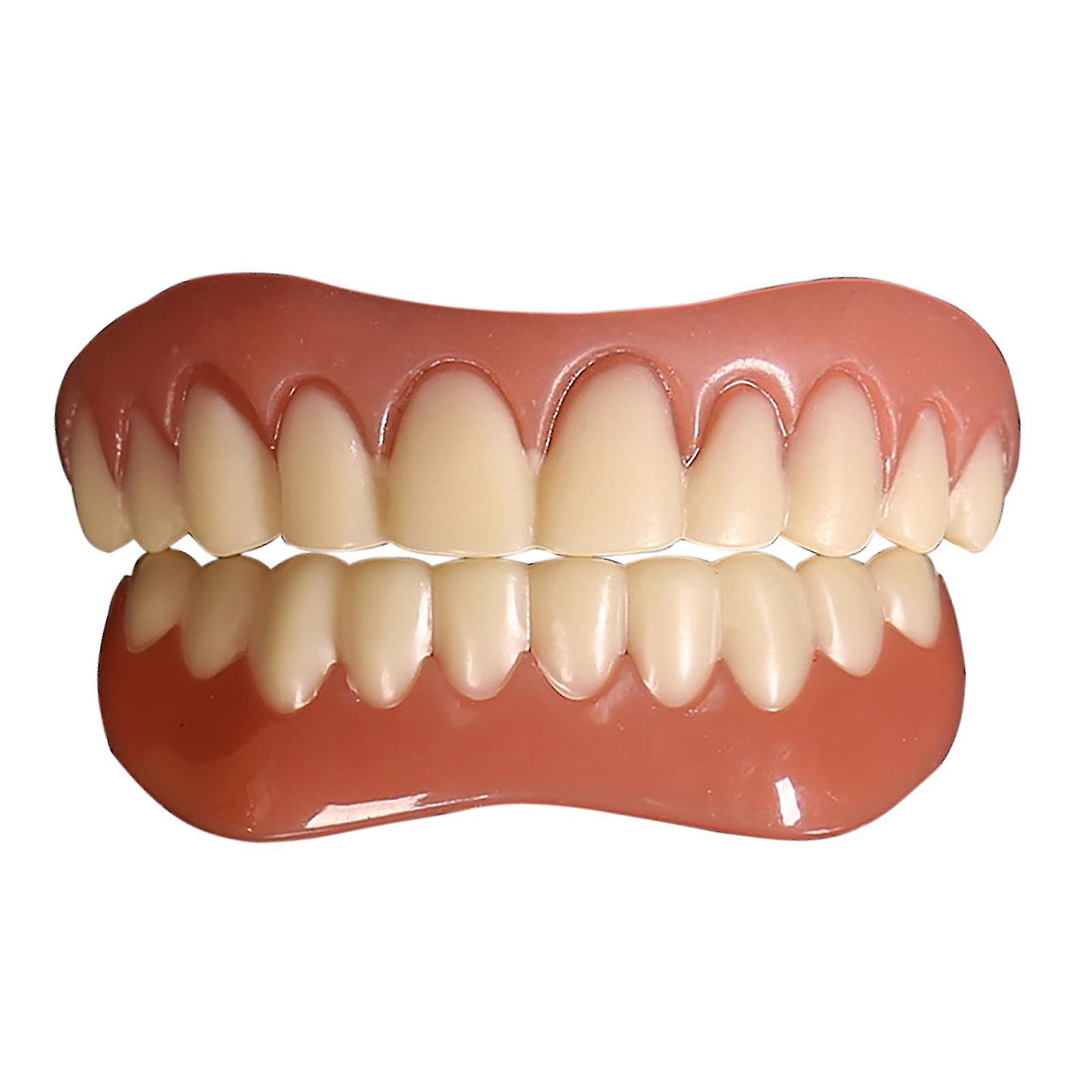 False Teeth Silicone Upper Lower Veneers Perfect Laugh Veneers Dentures Paste