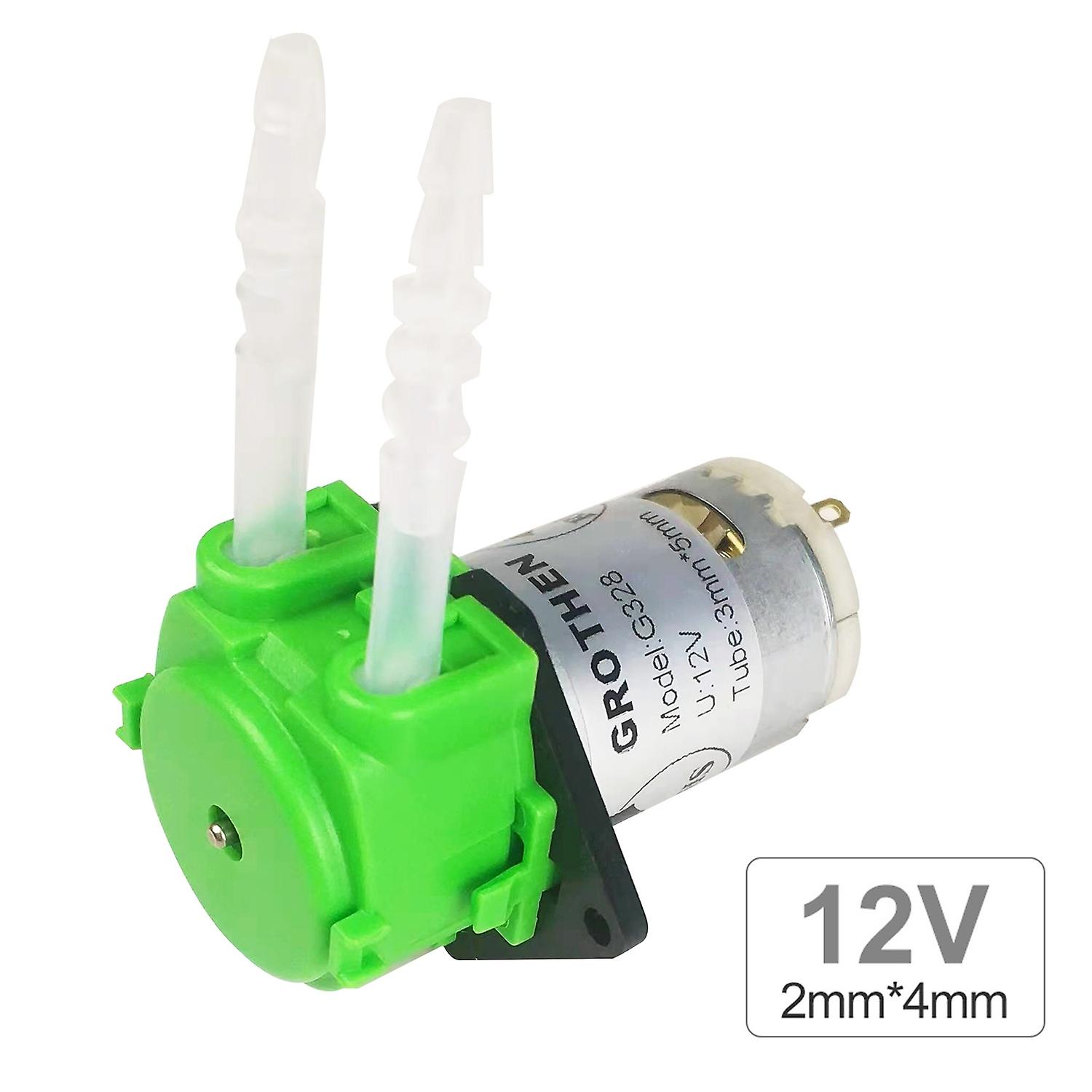 DC 12V doseringspumpe peristaltisk pumpe mini vand væskepumpe peristaltisk rørhoved selvansugende funktion