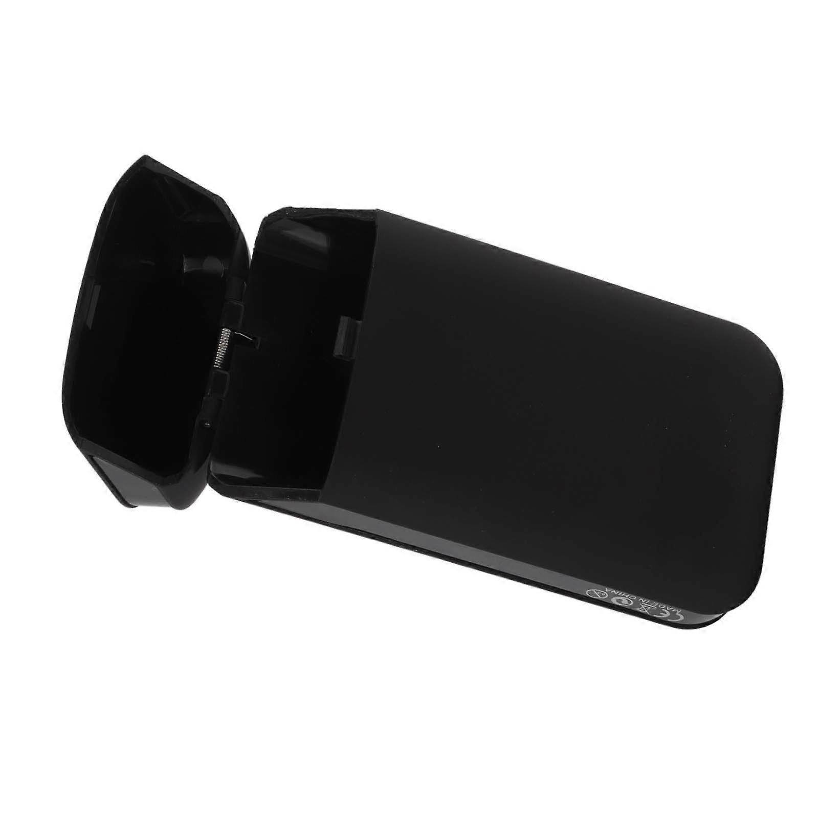 Cigarette Case Height Adjustable Thick Thin Cigarettes Dual Use Lighter Split Cigarette Case Holder Black 