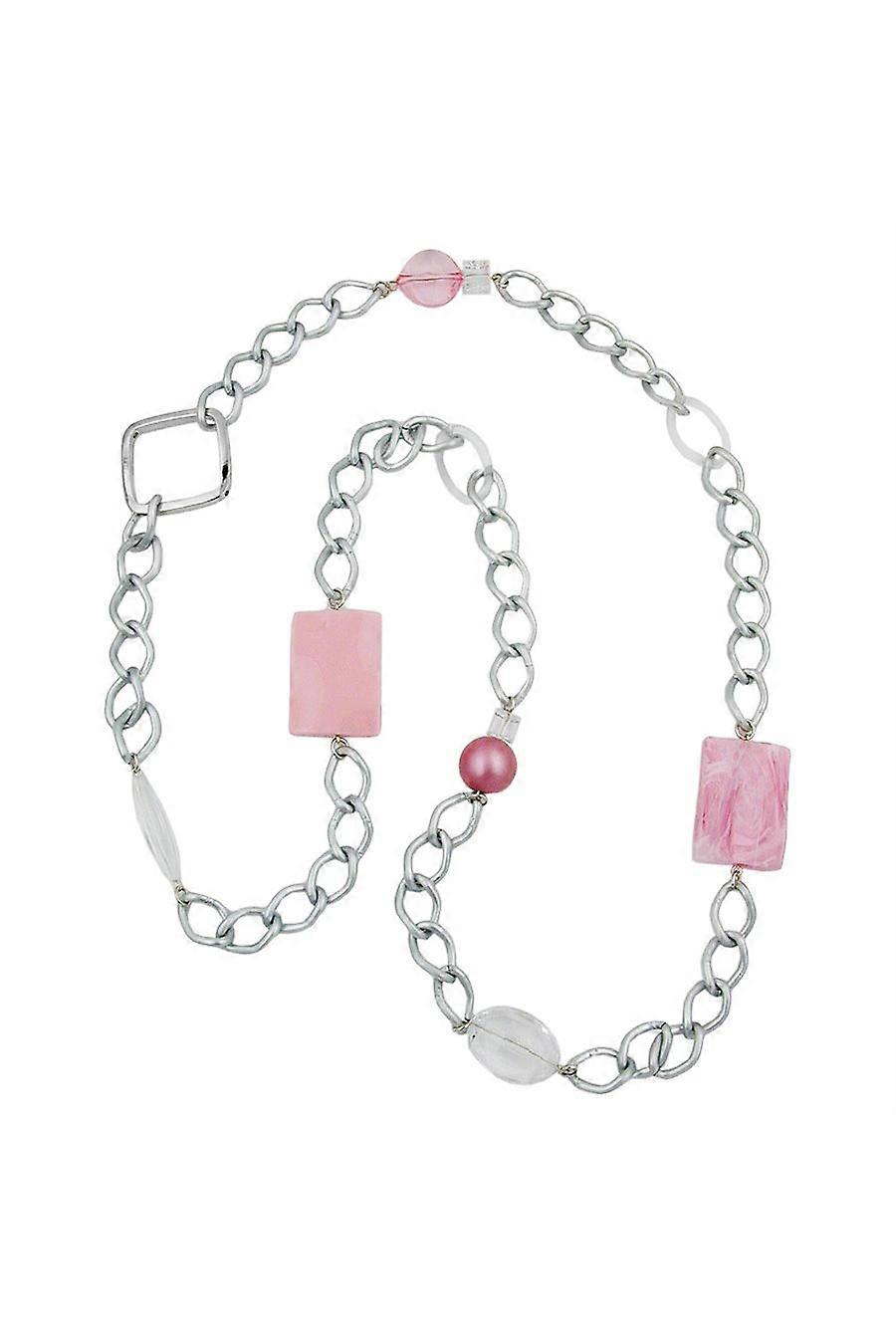 Necklace Curb Chain Beads 95cm - Gl00409