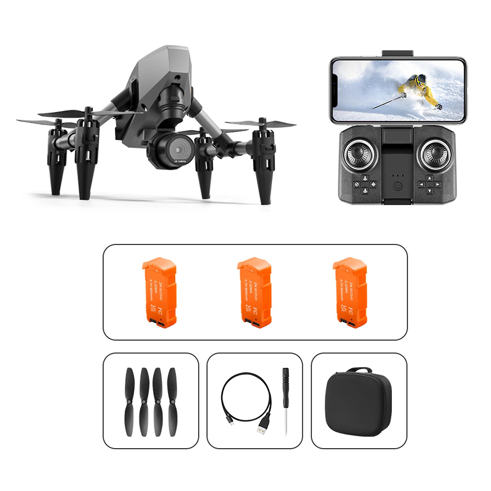 Foldable Alloy Aerial-Drone with Dual Lens 360° Flip Hovering Quadcopters Toys Gift for Friends Family