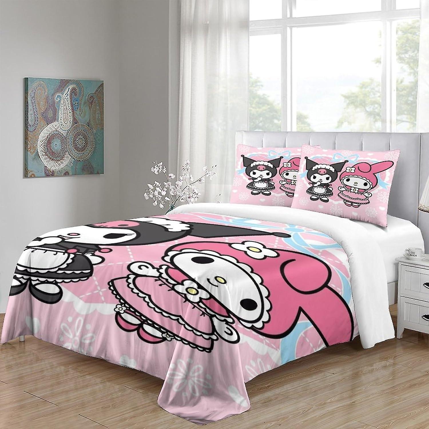 Parure De Lit Détective Conan 3 Pièces - Housse De Couette King 220x240 Cm + 2 Taies - Impression 3D, Microfibre Douce